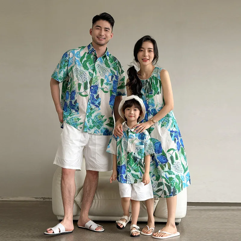 Resort Shirt Floral - Beach Couple Look Family Matching Clothes