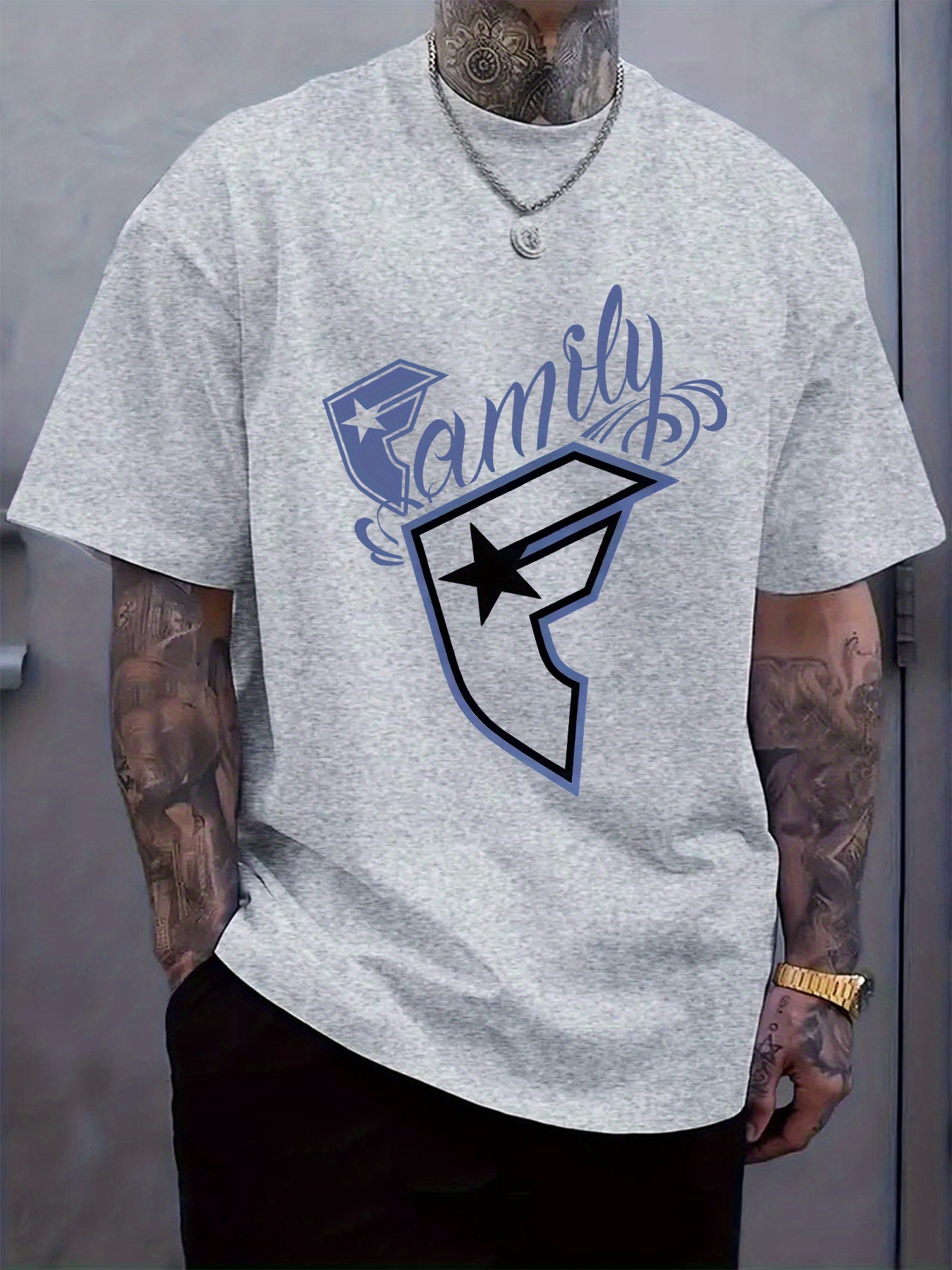 Linen Shirt Breathable - Men's Casual T-Shirt Family Graphic Print