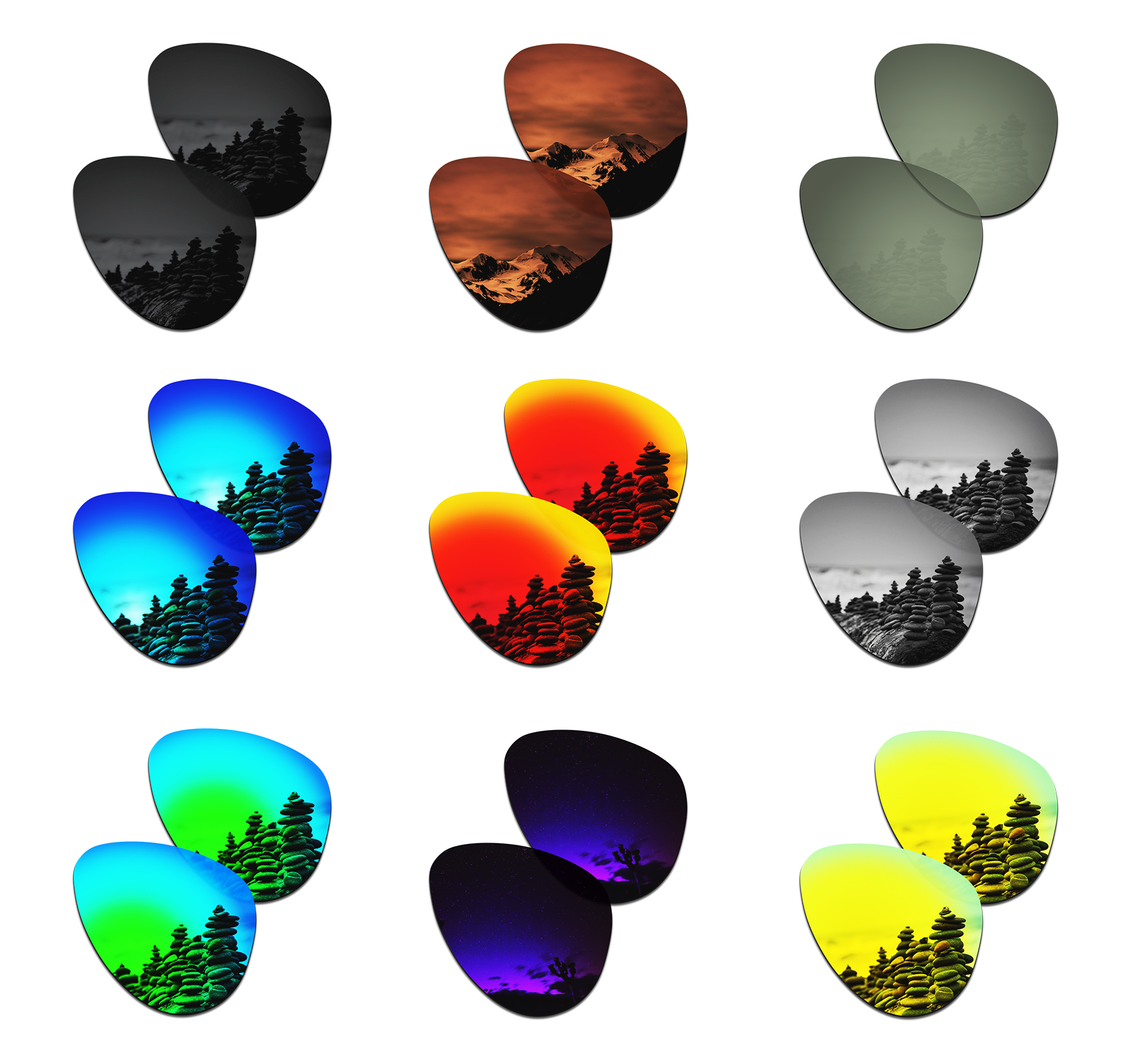 Sunglasses Aviator Polarized - SmartVLT Polarized Replacement Lenses Compatible with