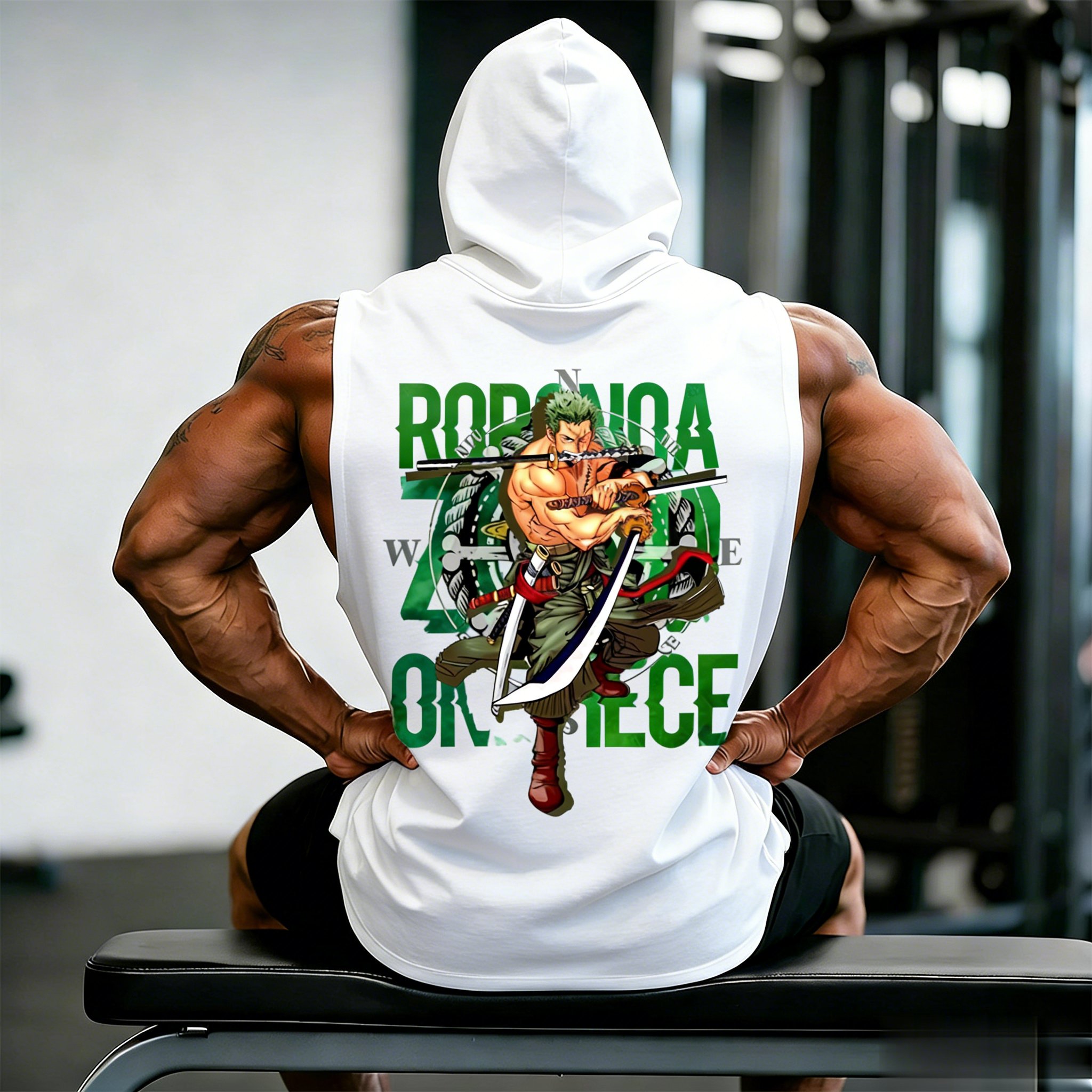 Tank Top Muscle - One Piece Zoro Roronoa Anime Workout
