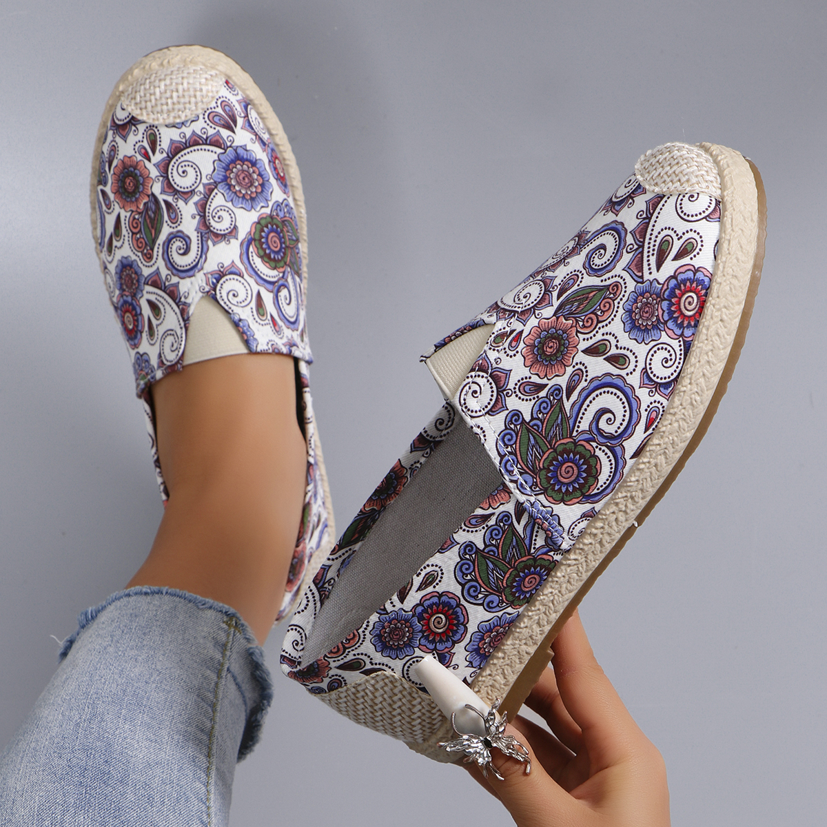 Espadrille Slip On - Spring new women's sports shoes, fashionable,
