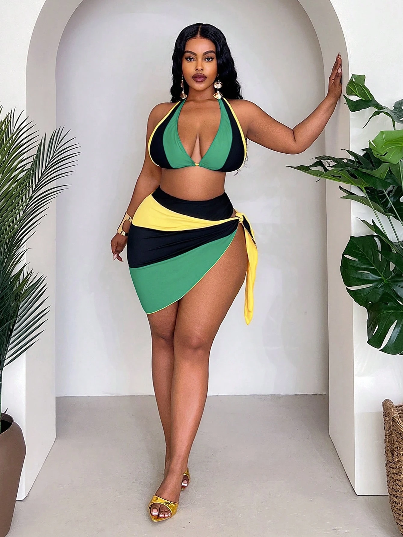 Sarong Men Wrap - Plus Size Women Beach Vacation Color