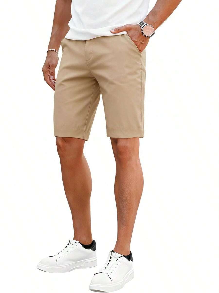Mens Stretch Chino Shorts 9 In - Shorts Chino Slim ulasan dan harga