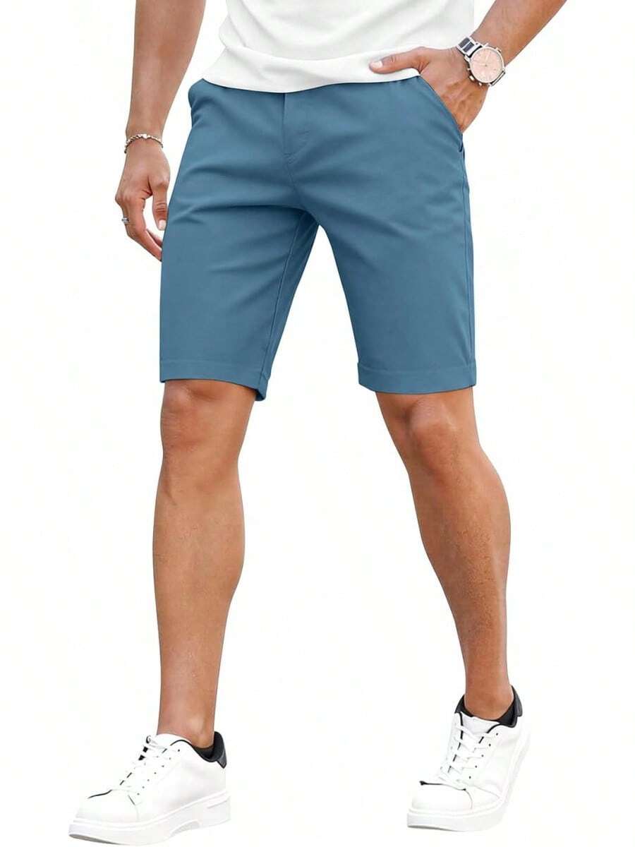 Mens Stretch Chino Shorts 9 In - Shorts Chino Slim ulasan dan harga