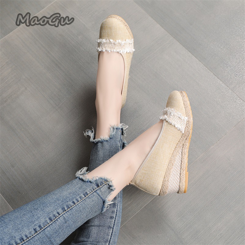 Women's Espadrille Wedges Shoe - Espadrille Slip On ulasan dan harga