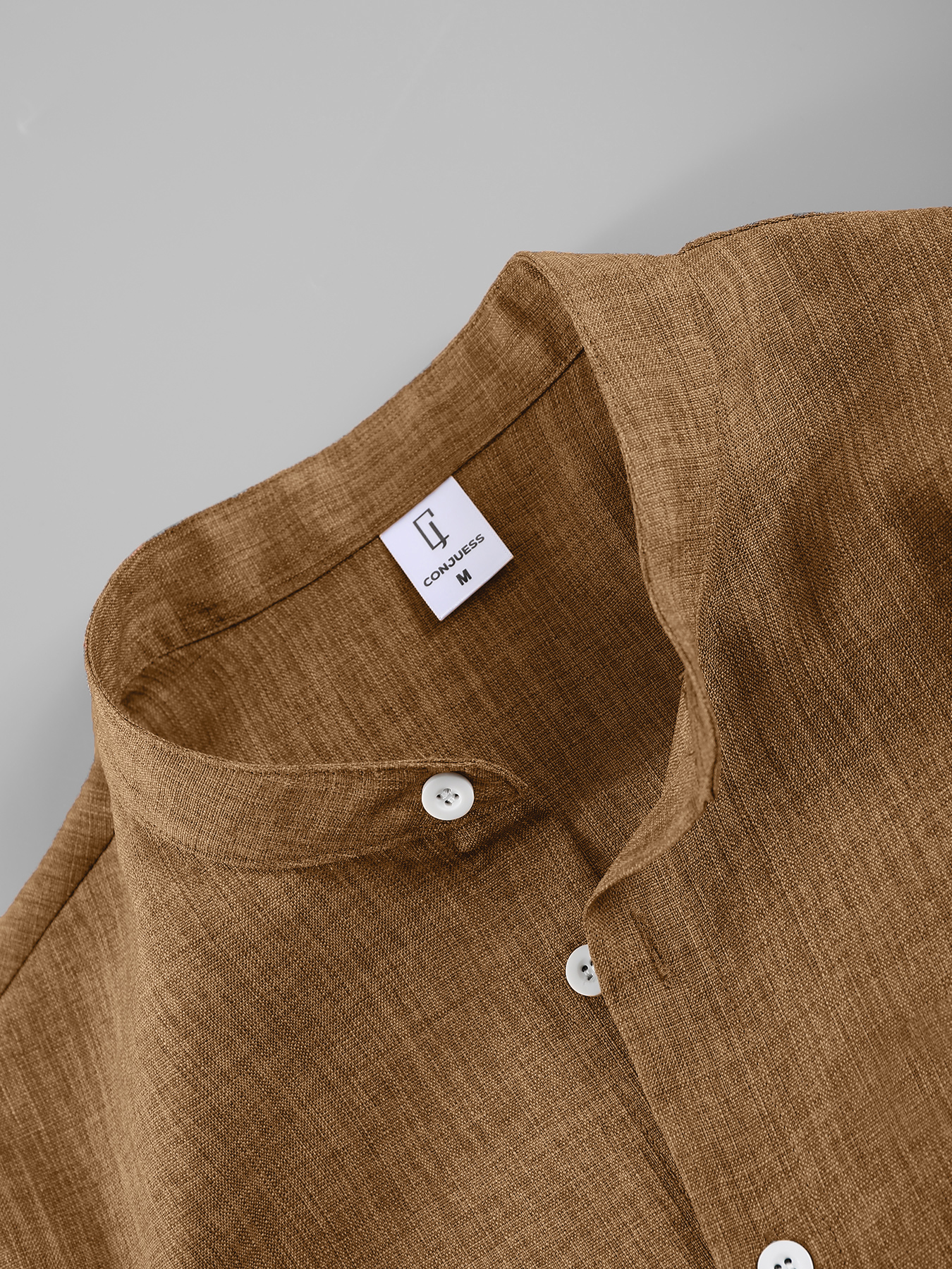 Summer Men's Cotton Linen Text - Linen Shirt Breathable ulasan dan harga