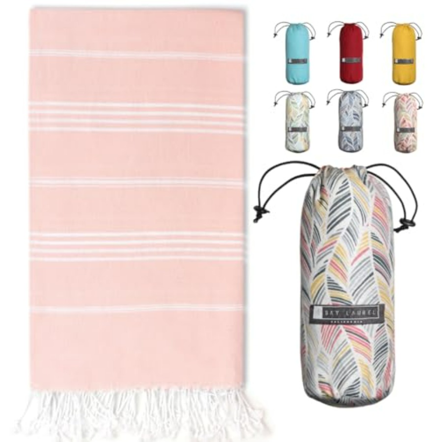 Turkish Beach Towel with Trave - Beach Towel Large ulasan dan harga