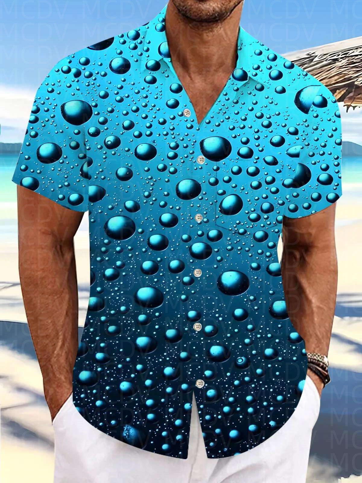 Trump Pattern Men's Hawaiian S - Shirt Camp Collar ulasan dan harga