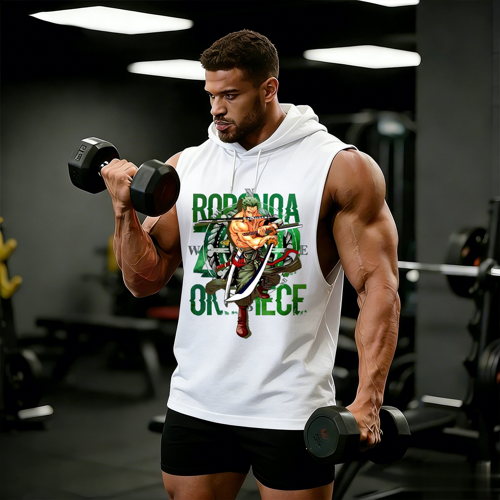 One Piece Zoro Roronoa Anime W - Tank Top Muscle ulasan dan harga