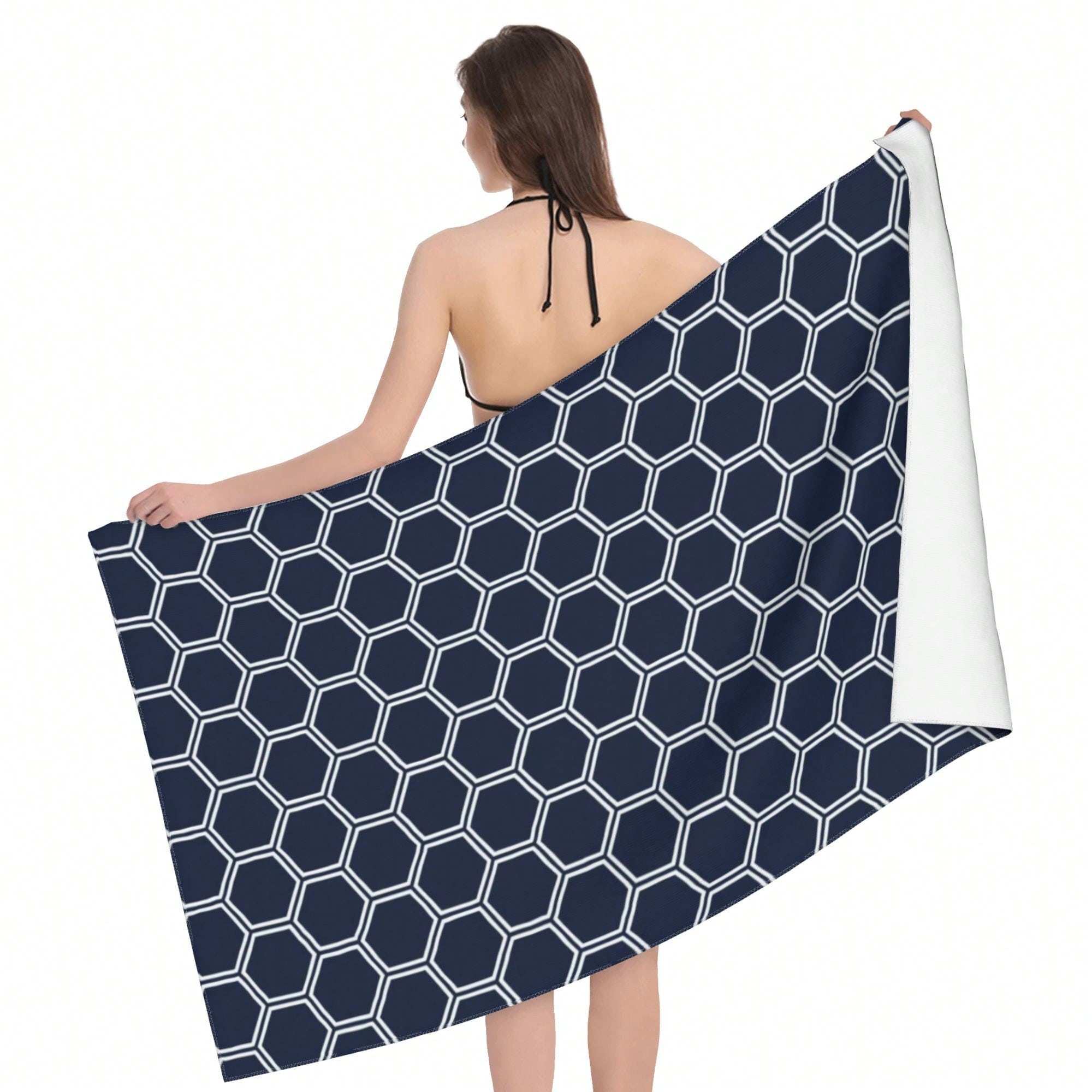 Geometric Pattern Cla1ssic StY - Beach Towel Large ulasan dan harga