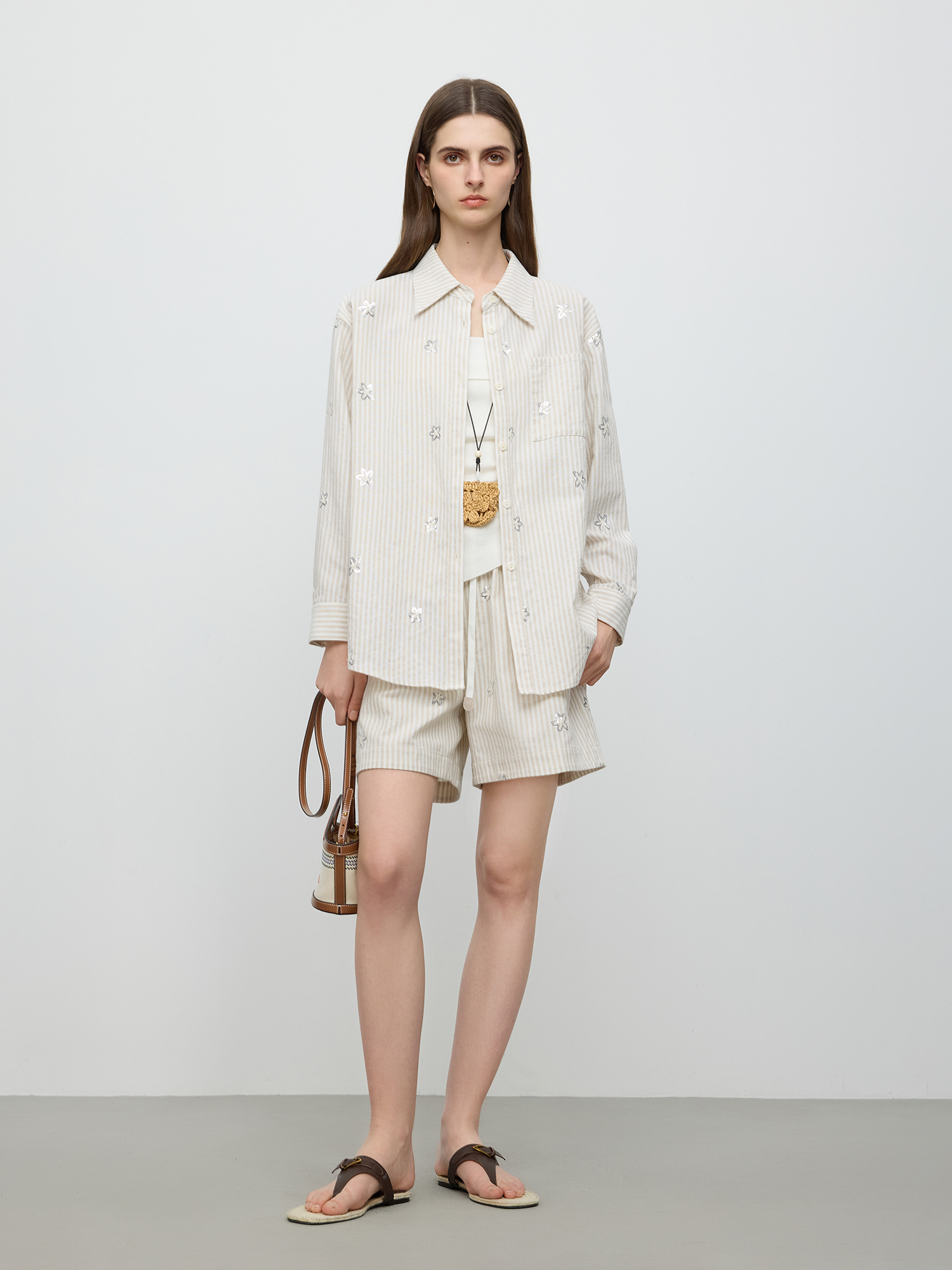 FSLE【Premium Series】 2025 Summ - Linen Shirt Breathable ulasan dan harga