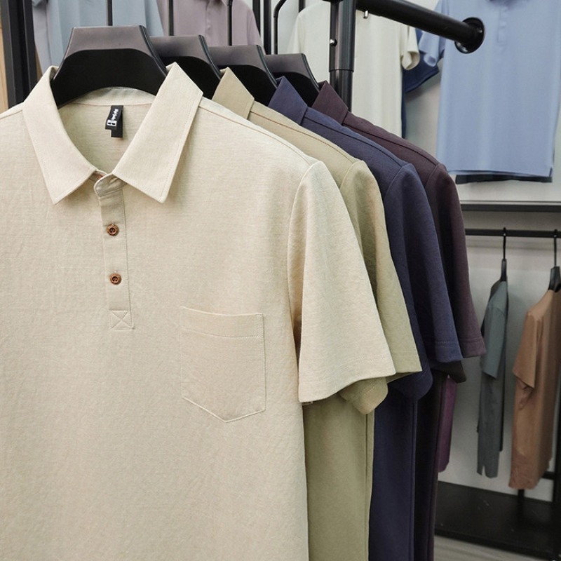 2026 New Men's Short Sleeve Po - Polo Shirt Pique ulasan dan harga