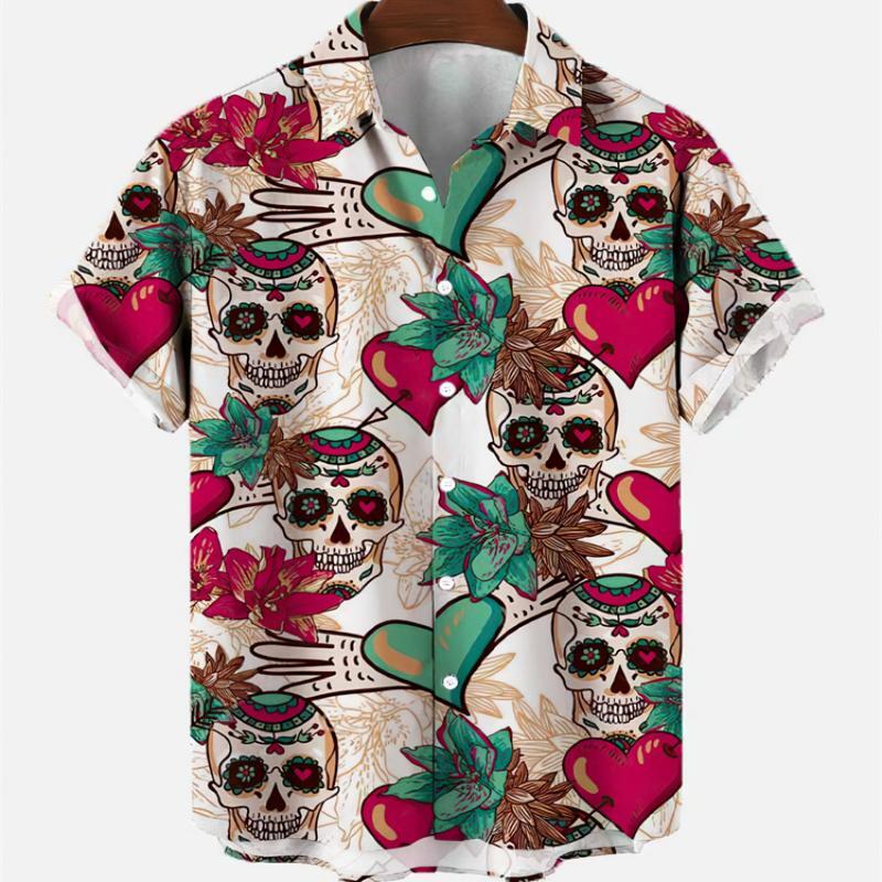 Summer Men's Fashion Casual So - Resort Shirt Floral ulasan dan harga
