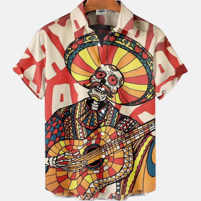 Summer Men's Fashion Casual So - Resort Shirt Floral ulasan dan harga