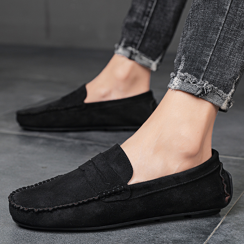 Trend Suede Men Casual Shoes B - Espadrille Slip On ulasan dan harga