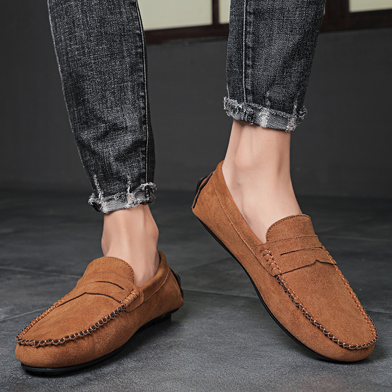 Trend Suede Men Casual Shoes B - Espadrille Slip On ulasan dan harga