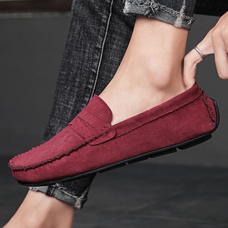 Trend Suede Men Casual Shoes B - Espadrille Slip On ulasan dan harga