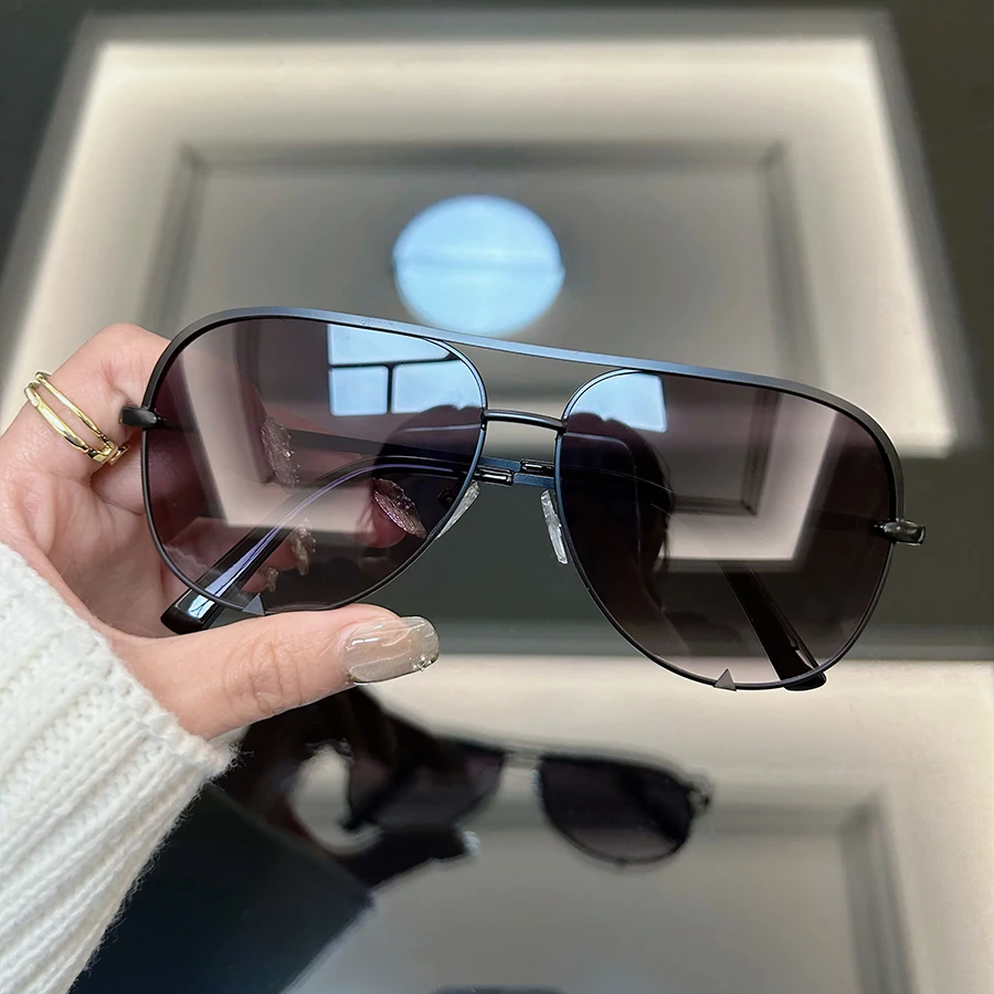 Fashion Vintage Oval Sunglasse - Sunglasses Aviator Polarized ulasan dan harga