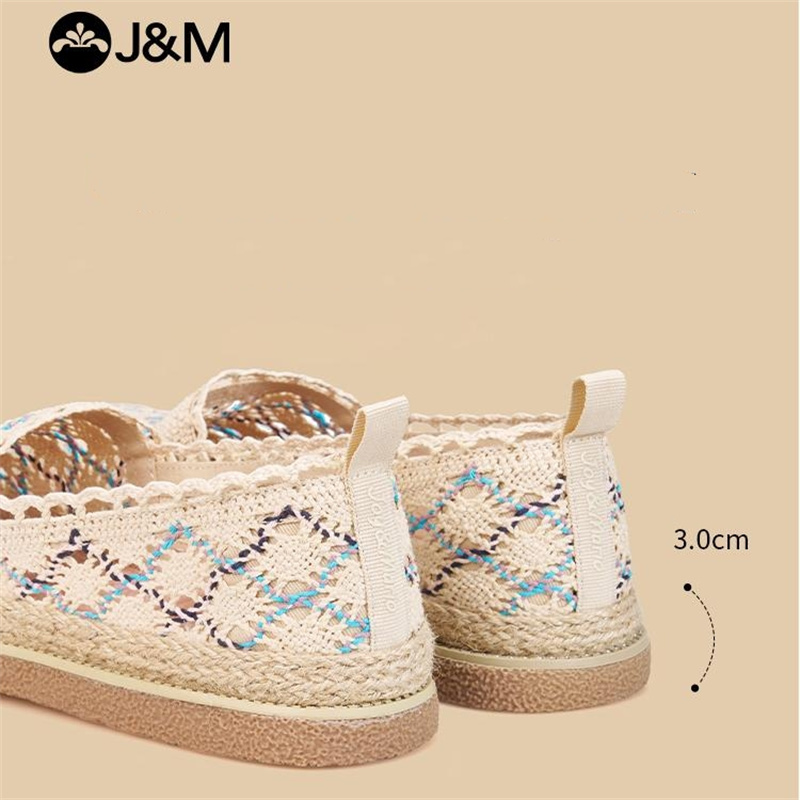 2025 J&M Shoes Women Loafers F - Espadrille Slip On ulasan dan harga