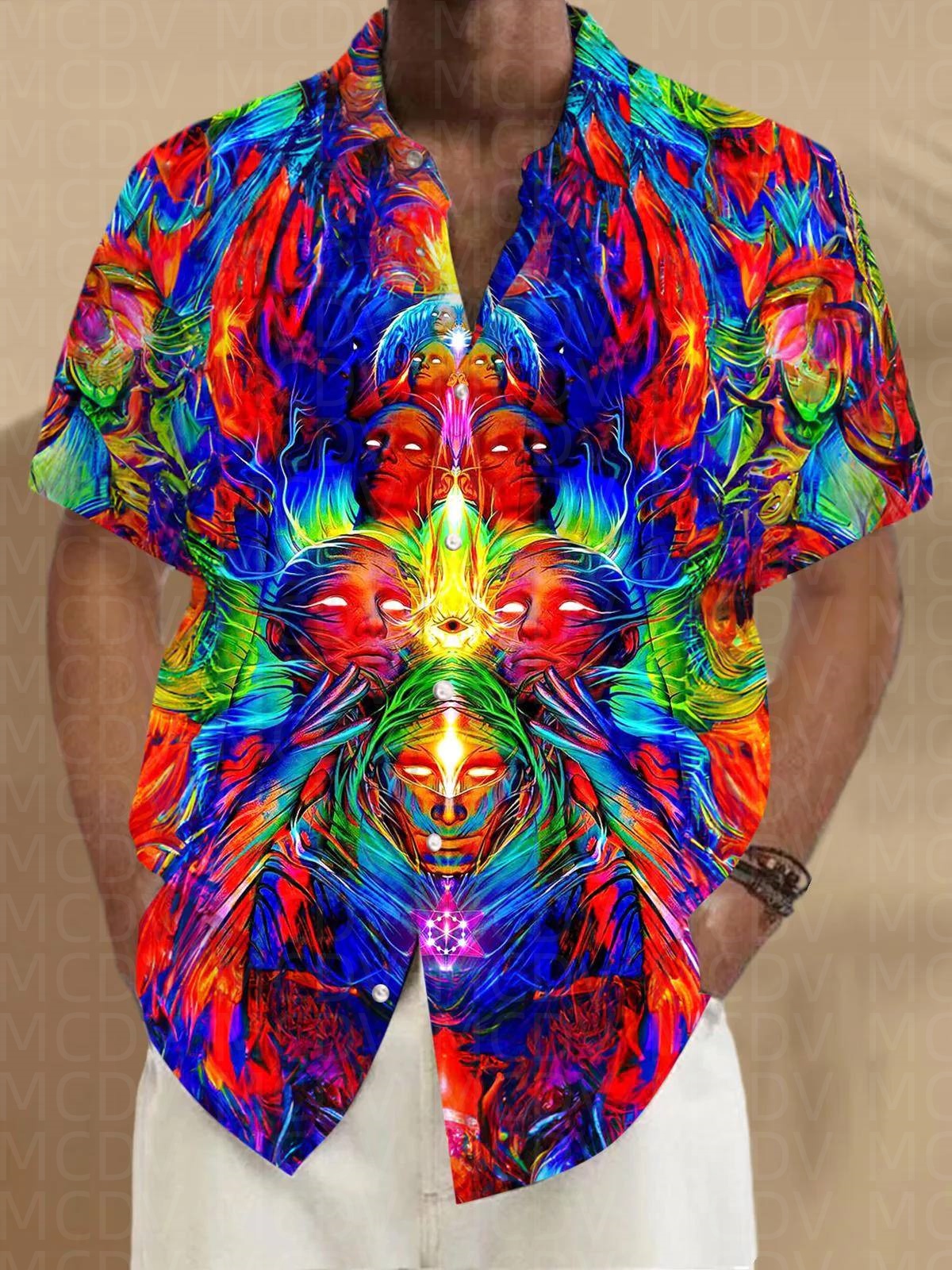 Pattern Men's Hawaiian Shirt S - Shirt Camp Collar ulasan dan harga
