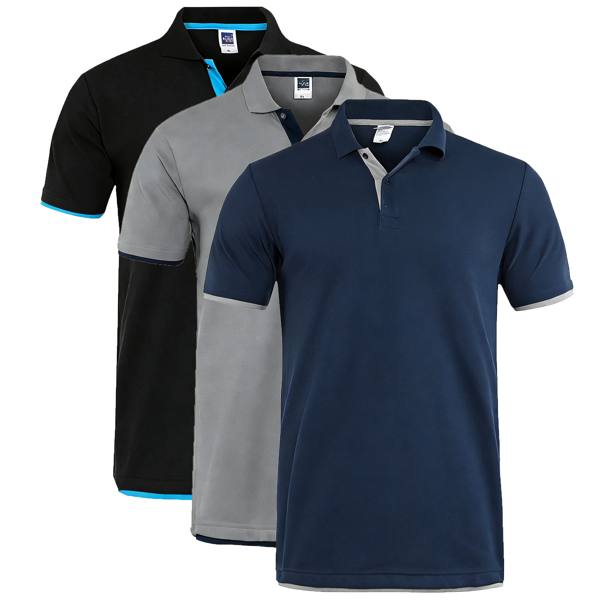 95% Cotton T Shirt Men Summer  - Polo Shirt Pique ulasan dan harga