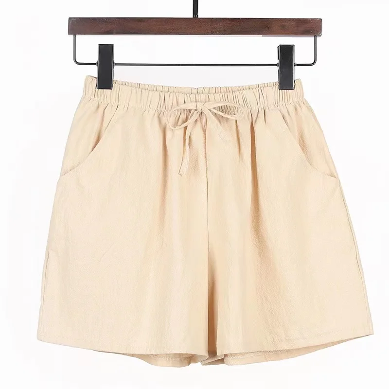 2024 New Summer Cotton Linen B - Short Linen Drawstring ulasan dan harga