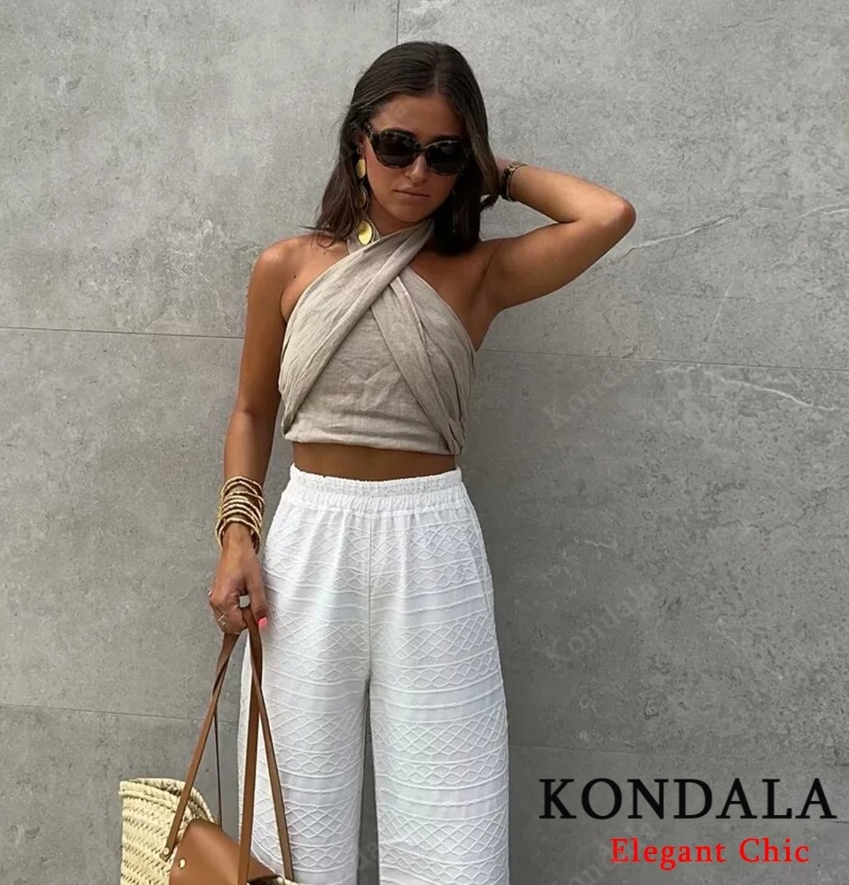 KONDALA Sexy Casual Crossover  - Short Linen Drawstring ulasan dan harga