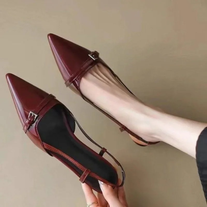 Women Sandals Fashion Pointed  - Casual Sandal Leather ulasan dan harga