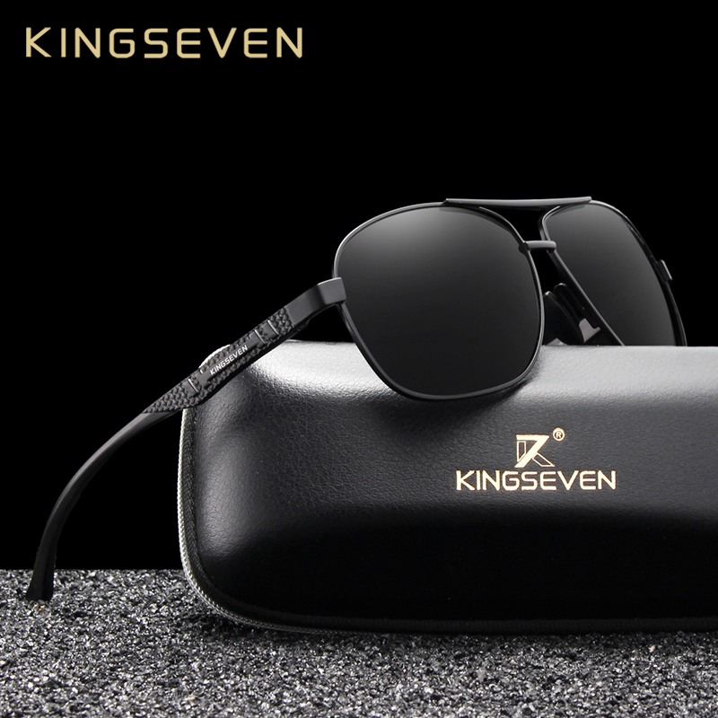 KINGSEVEN Brand Men Sunglasses - Sunglasses Aviator Polarized ulasan dan harga