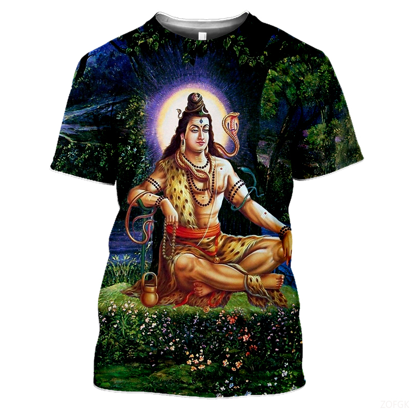 Summer Fashion Indian Deities  - Tee Graphic Print ulasan dan harga