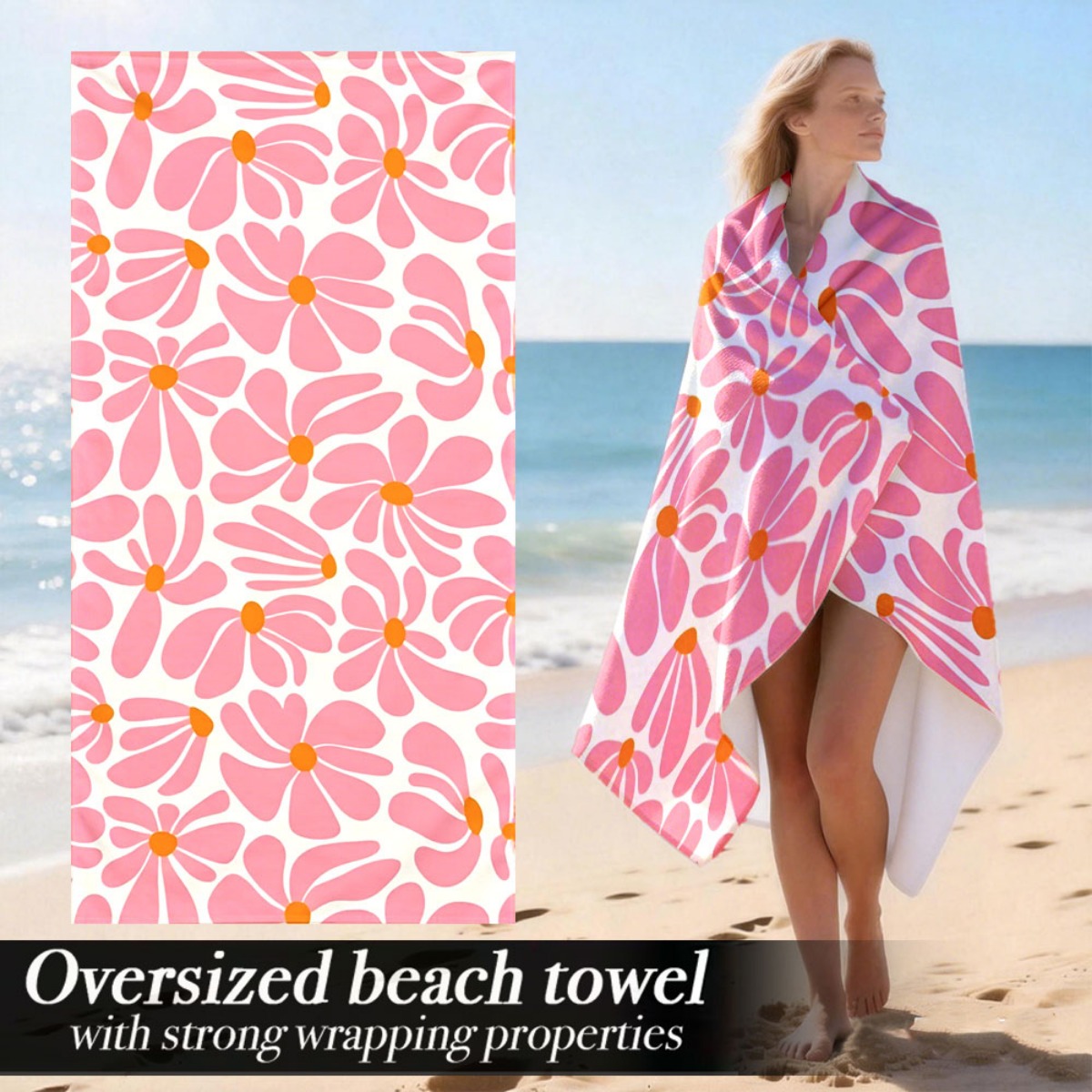 Luxury Oversized Beach Towel | - Beach Towel Large ulasan dan harga