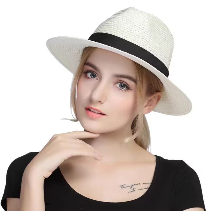 Large Size 56-60cm New Natural - Bucket Hat Straw ulasan dan harga