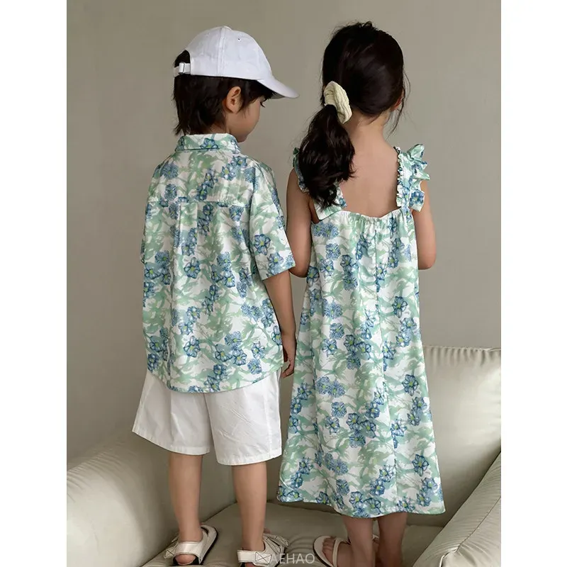 Look Boys Shirts Korean Childr - Resort Shirt Floral ulasan dan harga