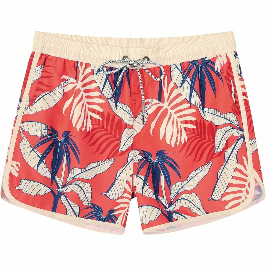 Mens Retro Floral Swim Trunks  - Swim Trunk Quick Dry ulasan dan harga