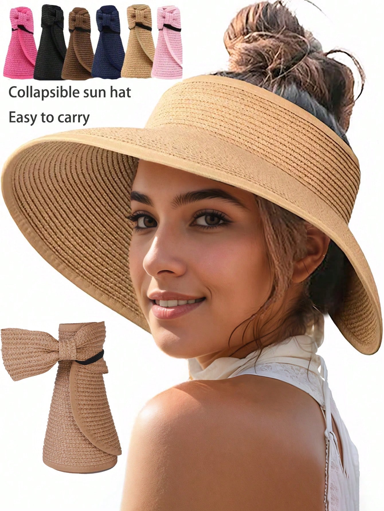 Sun Visor Hats For Women Wide  - Packable Hat Nylon ulasan dan harga