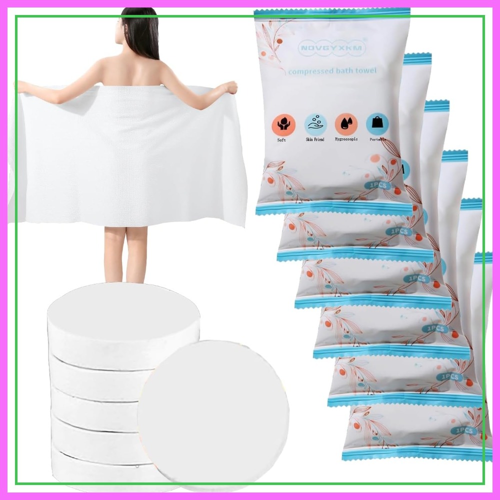 6 Packs Large Compressed Towel - Beach Towel Large ulasan dan harga