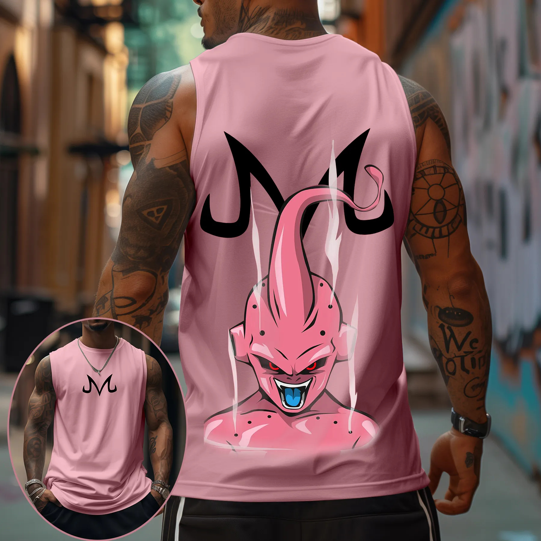 Majin Buu Dragon Ball Anime Pr - Tank Top Muscle ulasan dan harga