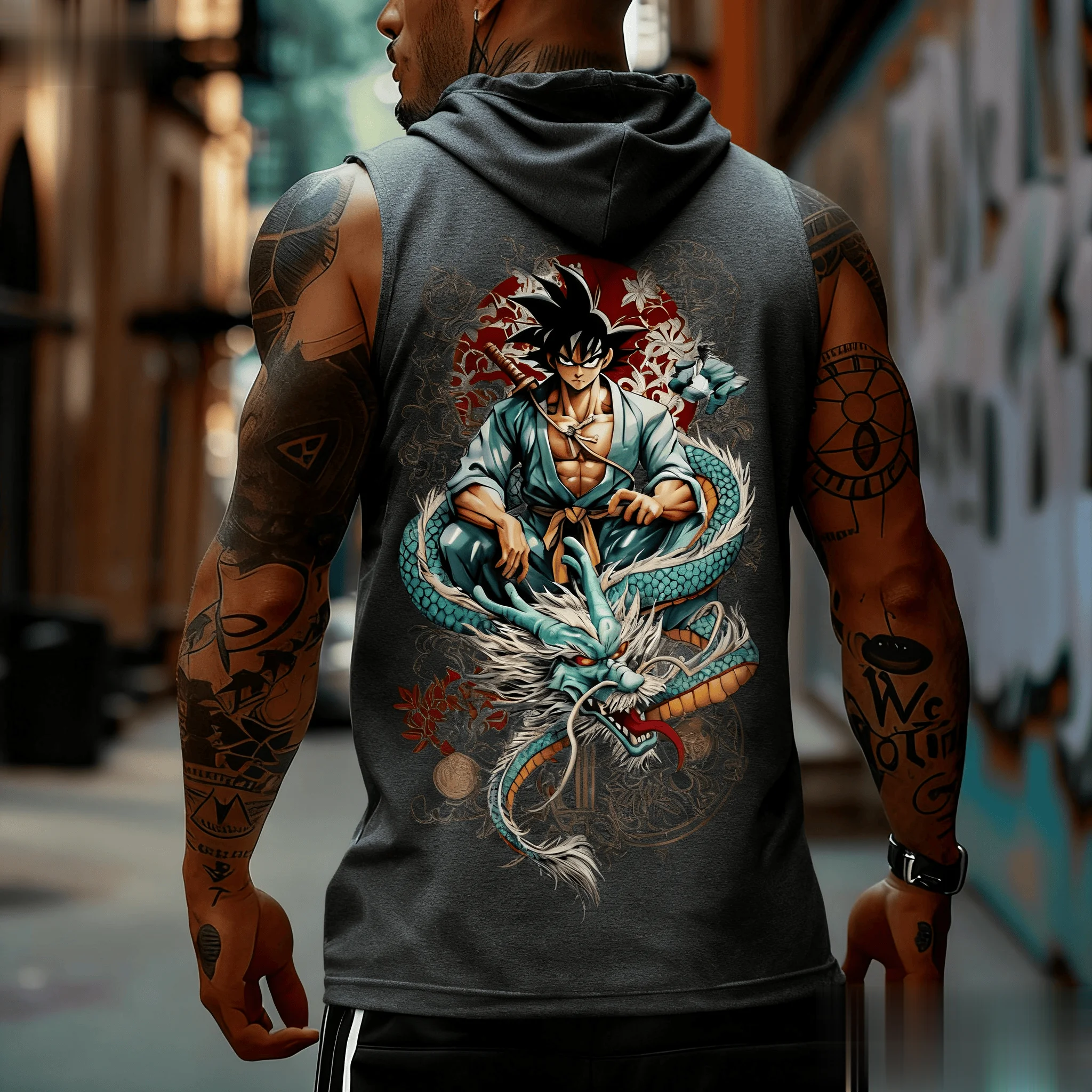 Dragon Ball Goku Anime Men Tan - Tank Top Muscle ulasan dan harga