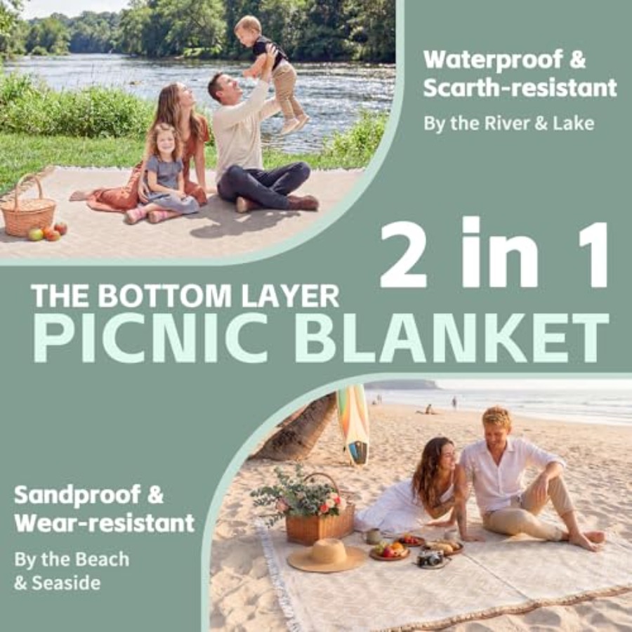 2 in 1 Extra Large Boho Beach  - Beach Towel Large ulasan dan harga