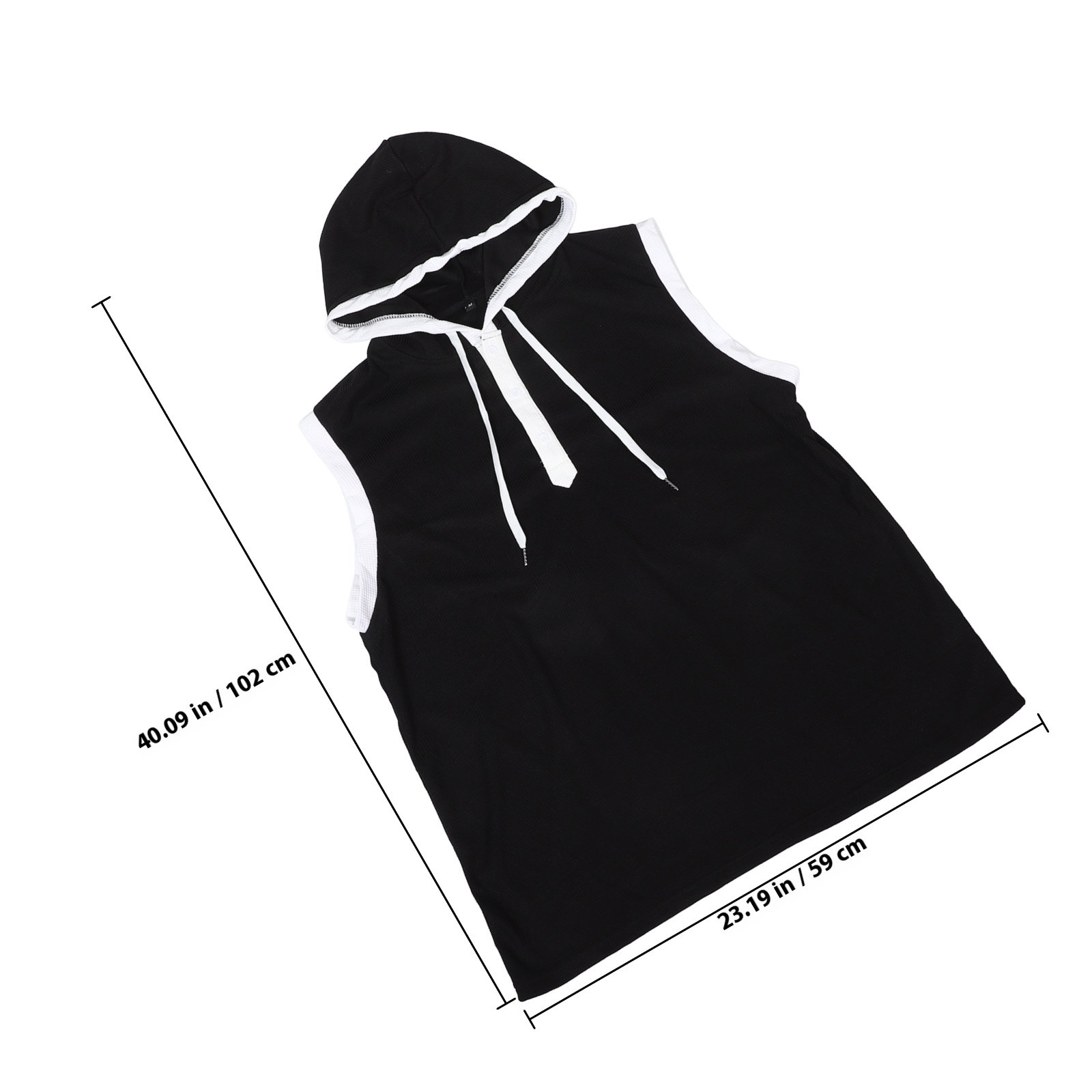 Men Sleeveless Hooded Shirt Mu - Tank Top Muscle ulasan dan harga