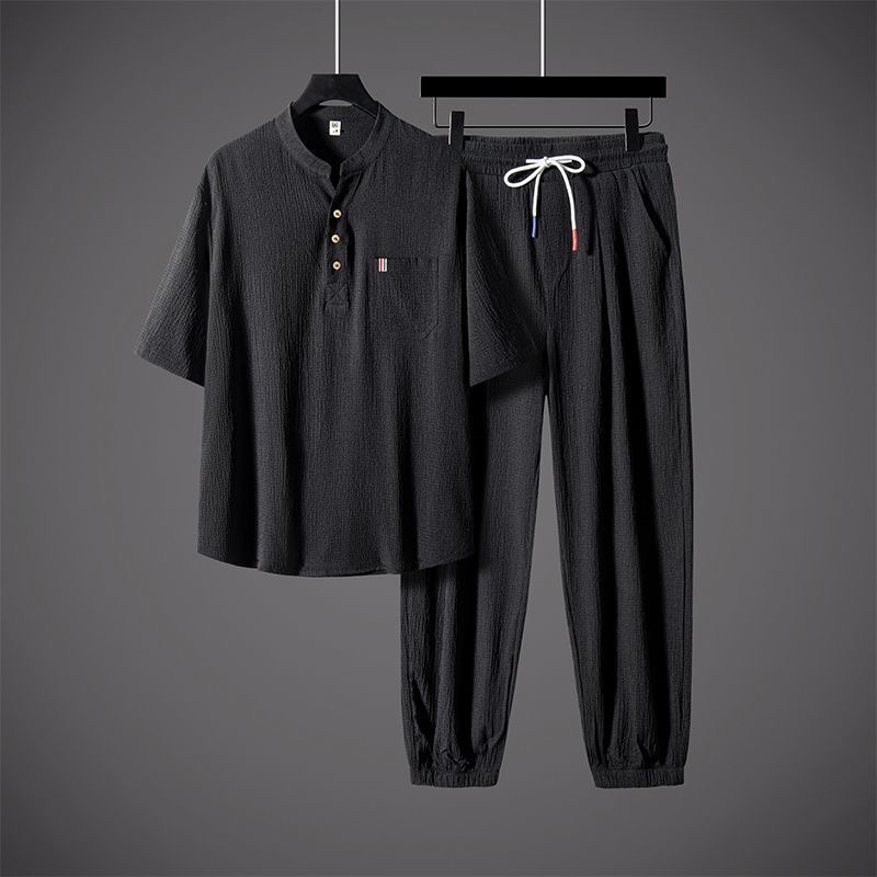 New Summer Fashion Trendy Cott - Linen Shirt Breathable ulasan dan harga