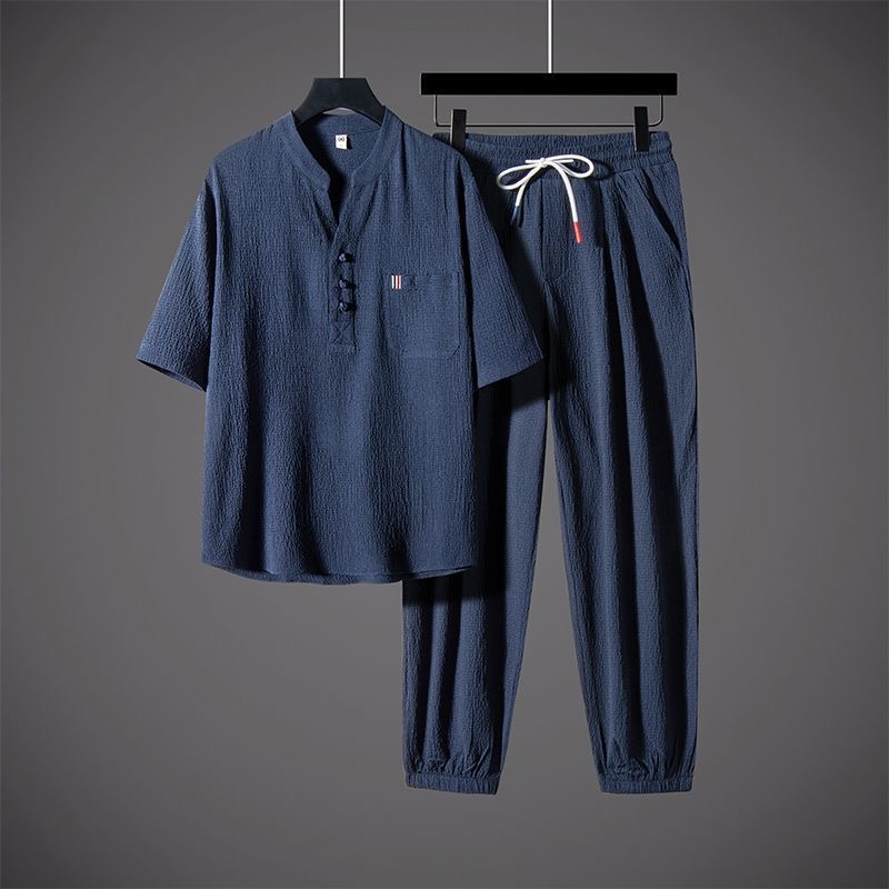 New Summer Fashion Trendy Cott - Linen Shirt Breathable ulasan dan harga