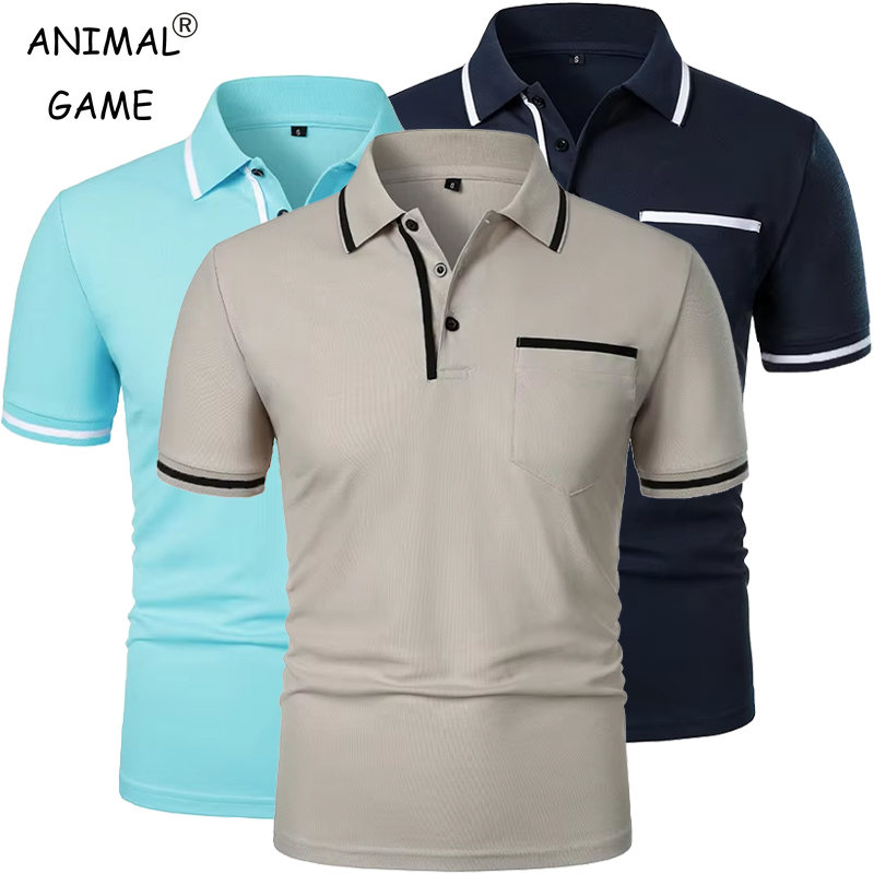 Summer Men's Short Sleeve Brea - Polo Shirt Pique ulasan dan harga