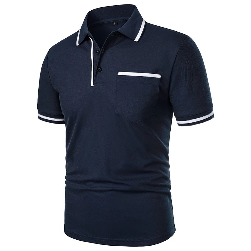 Summer Men's Short Sleeve Brea - Polo Shirt Pique ulasan dan harga