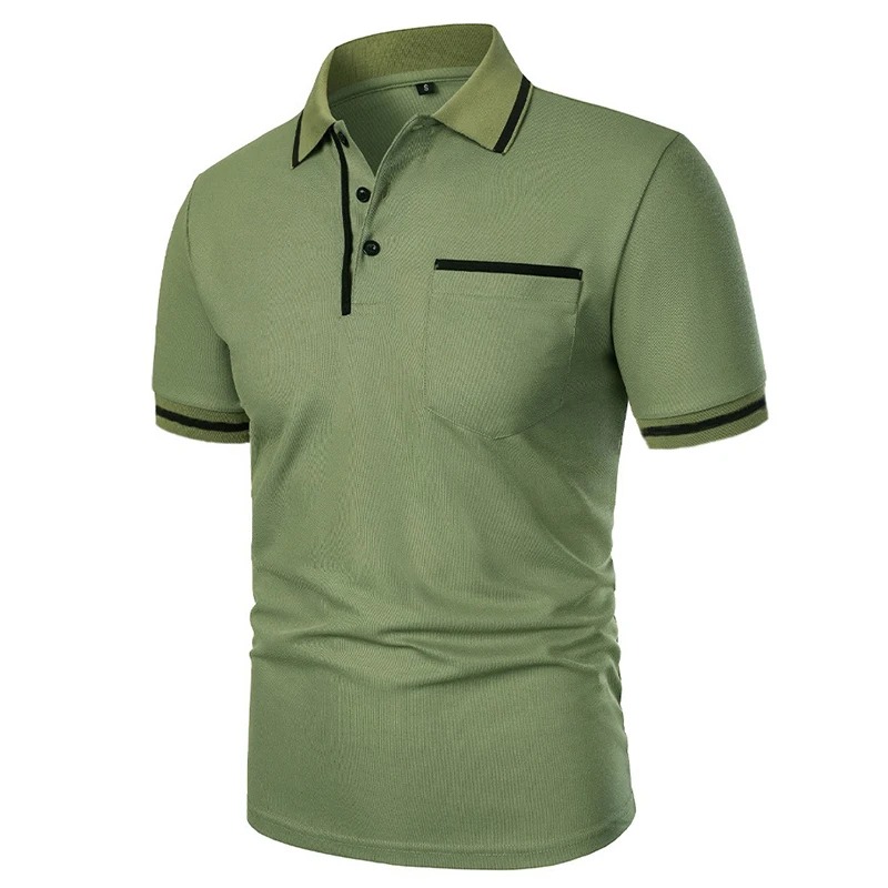 Summer Men's Short Sleeve Brea - Polo Shirt Pique ulasan dan harga