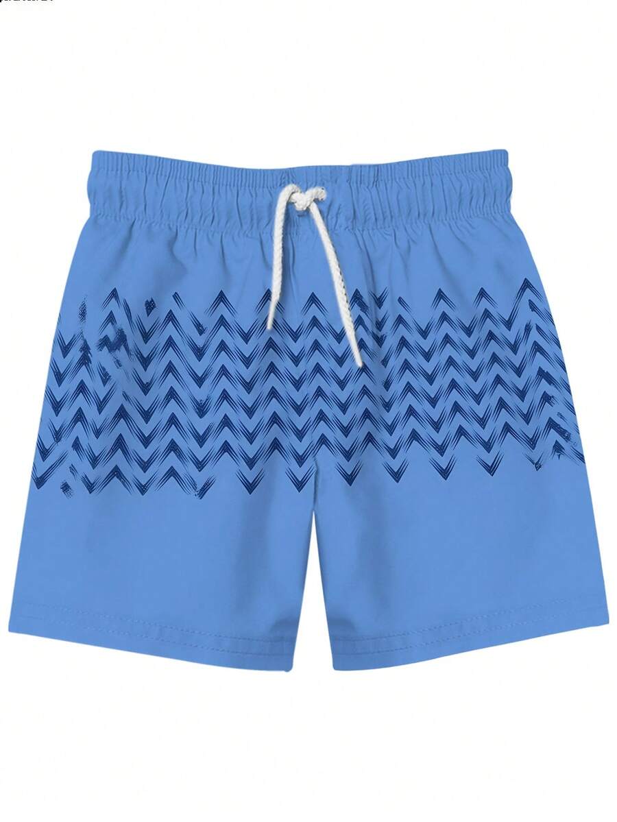Mens Blue Beach Shorts With Zi - Swim Trunk Quick Dry ulasan dan harga