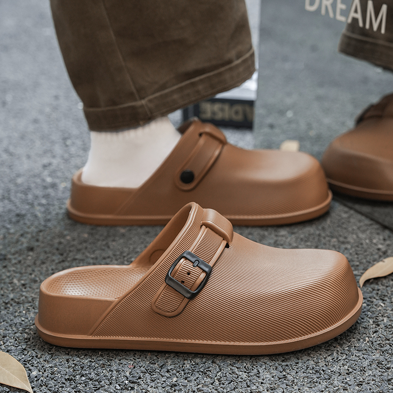 Men Plus Size Leather Beach Sl - Flip Flop Leather Men ulasan dan harga