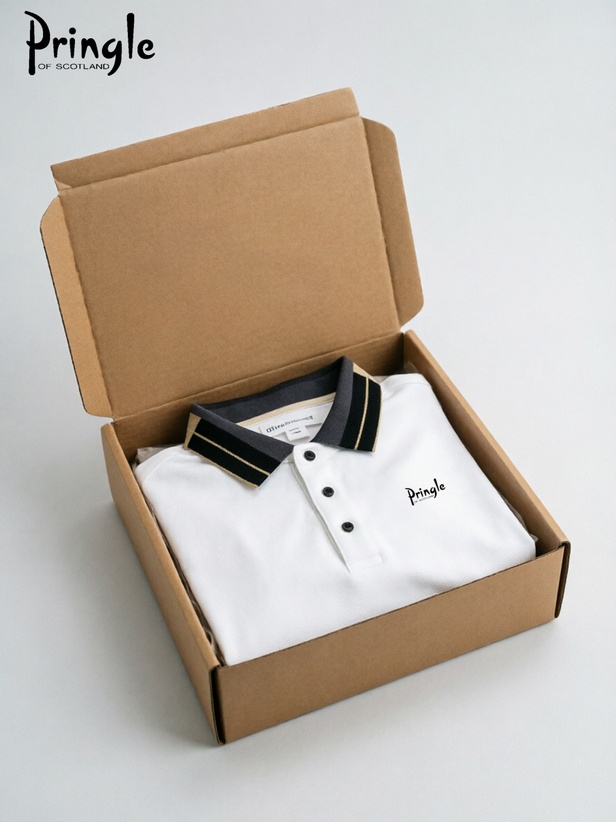 Pringle of Scotland Contrast C - Polo Shirt Pique ulasan dan harga