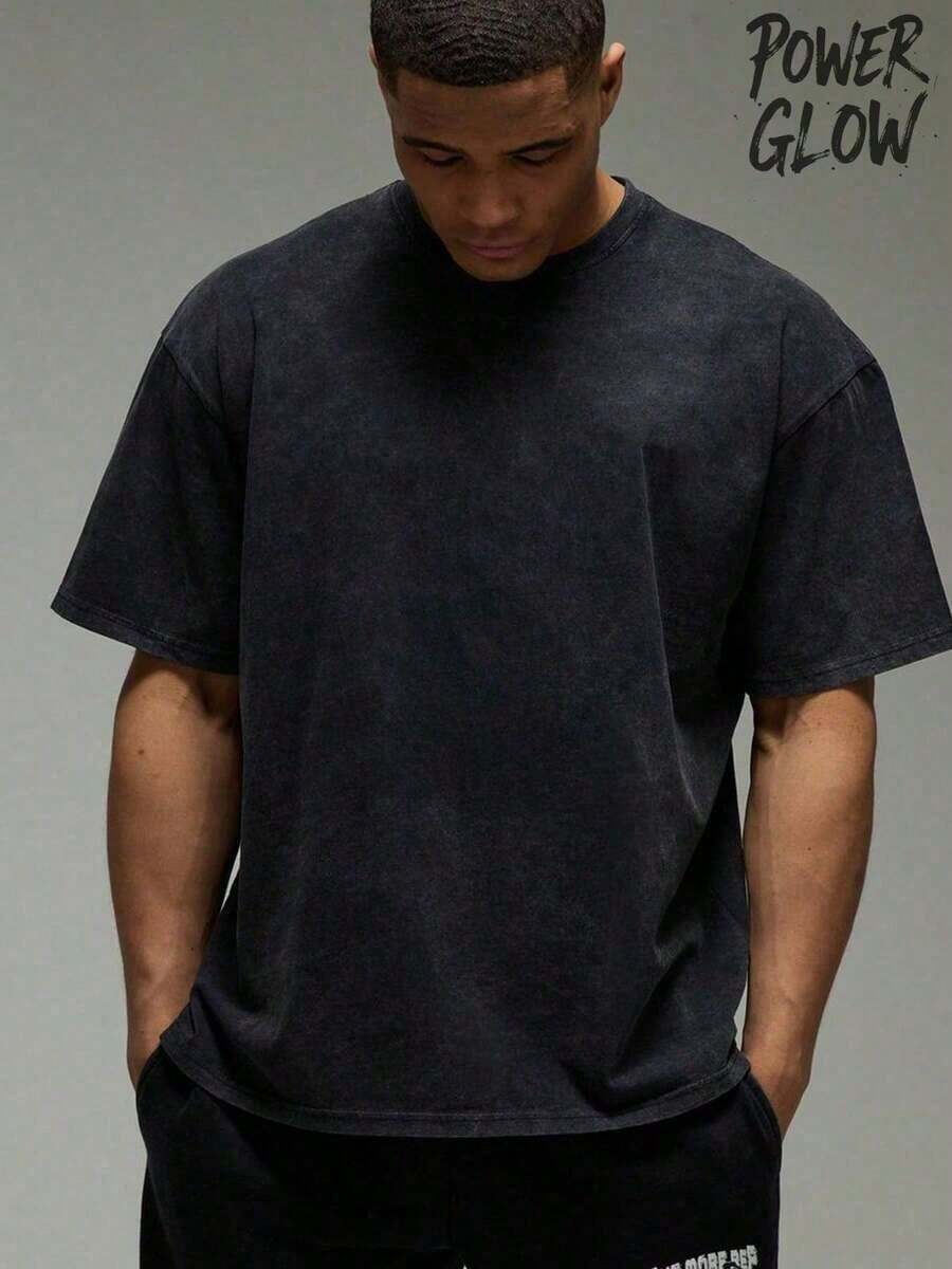 Double-Sided Print Washed T-Sh - Tee Graphic Print ulasan dan harga