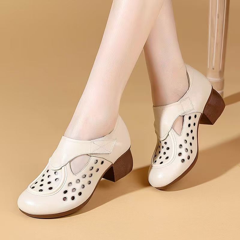 Women's Summer New Leather Hol - Casual Sandal Leather ulasan dan harga